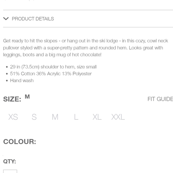 Ricki’s Cowl neck Tunic Sweater! Size M - Picture 2 of 7